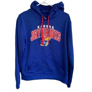 Kansas Jayhawks Blue Hoodie Sweatshirt Size Mens Medium